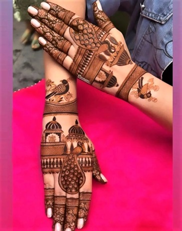 3D Backside Mehndi Design